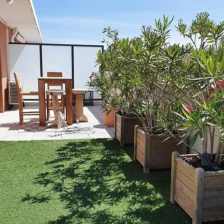 Rooftop Du Lavandou - Terrace And Pool Apartament