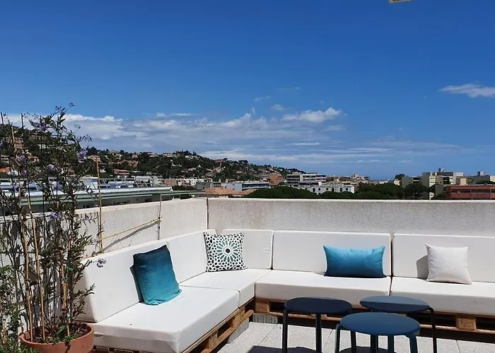 Rooftop Du Lavandou - Terrace And Pool Апартаменти Ле-Лаванду